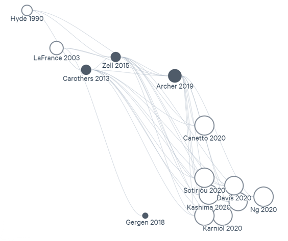 Figure 3: LitMaps graph in typical view