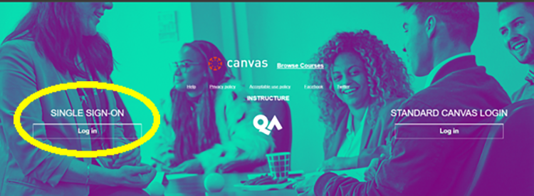 qa canvas sign in screen